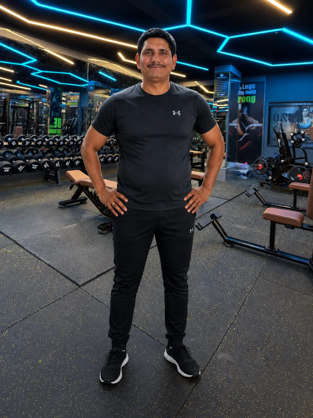 Fitness transformation after weight loss and muscle building results at Sun Fitness Beed